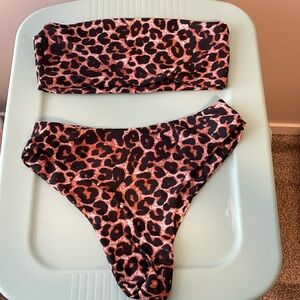 SHEIN leopard print size medium bikini